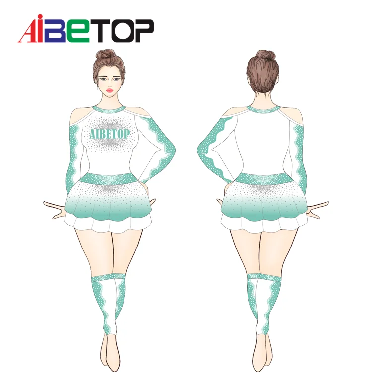 Custom Cheerleader Costume for Girls Uniform Outfit Girls Cheerleading Costume For wholesale