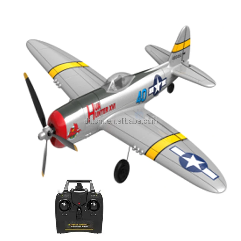 P-47 Thunderbolt 2.4G 4CH RC Epp Foam Airplane Glider RTF Rc Airplane with One Key Aerobatic Fighter Aircraft Model Toy
