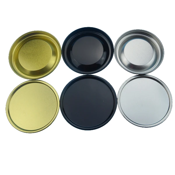 Good Quality Tinplate Plug Metal Cover Bottom for Cylinder Cardboard Tube Packaging