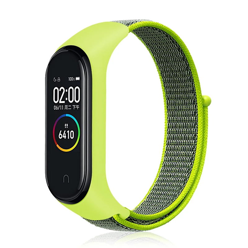 Chinber Nylon Adjustable Smart Watch Wrist Strap For Xiaomi Mi Band 4 3