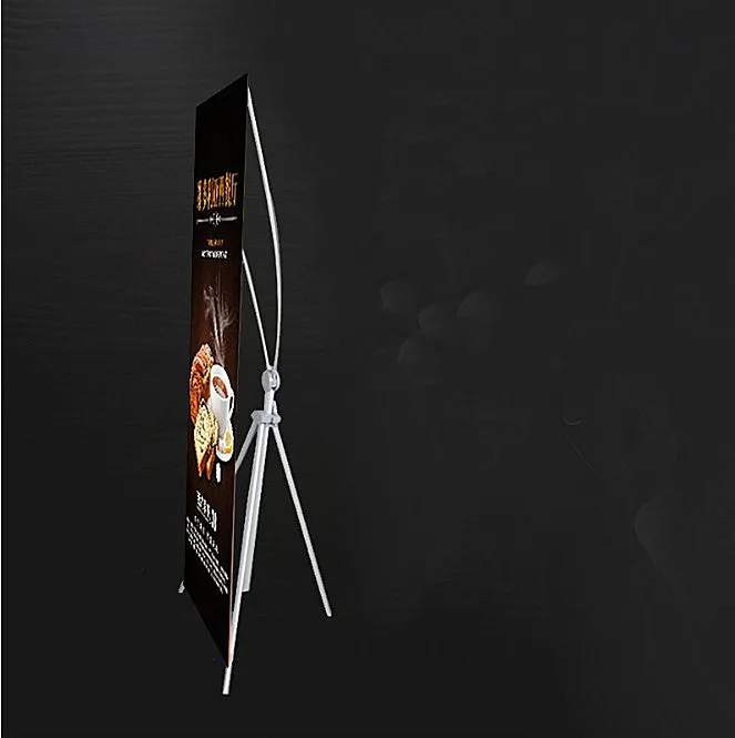 Adjustable American Type X Banner Stand Advertising Push Up Rollup standee PVC printing