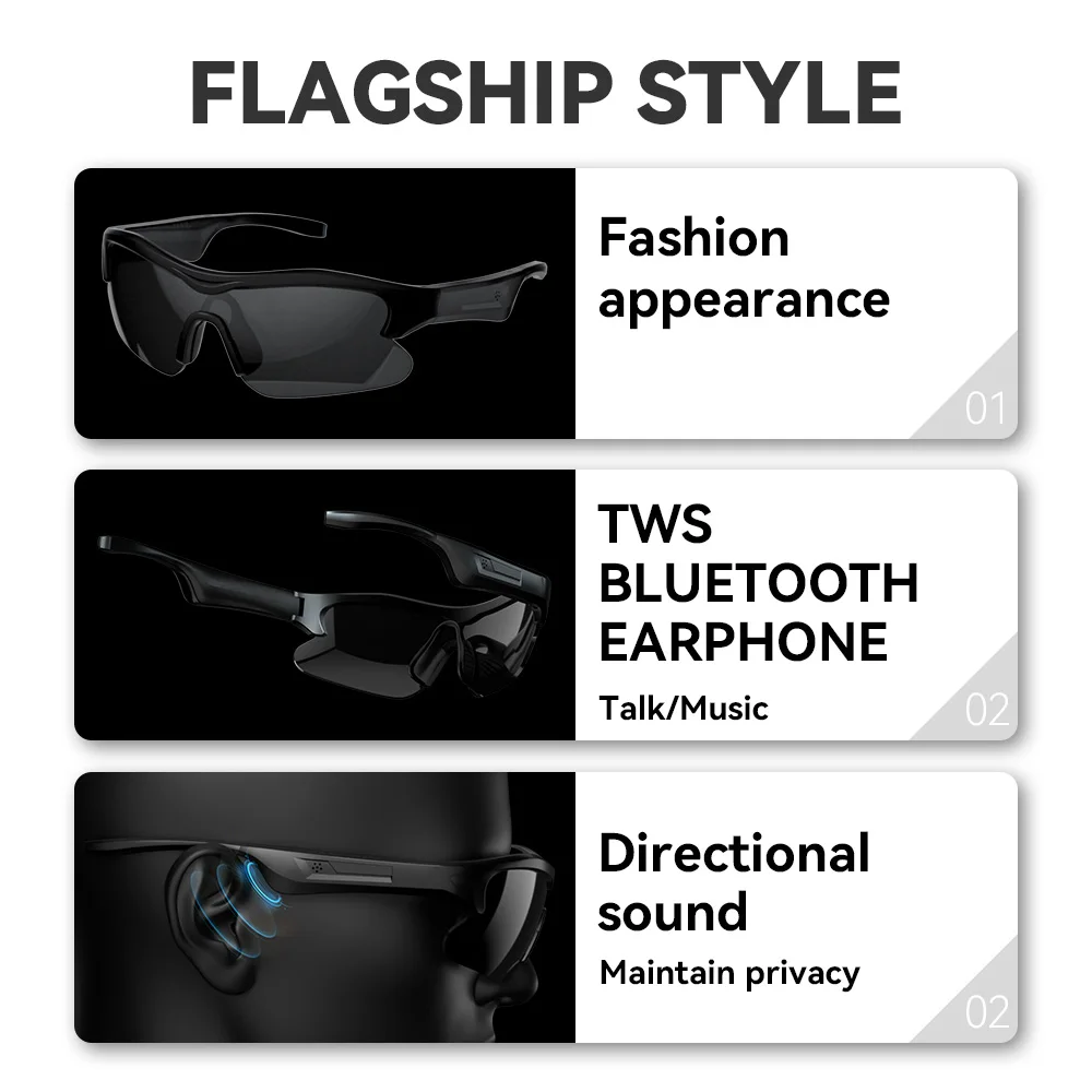 Беспроводные Bluetooth-очки для езды на велосипеде