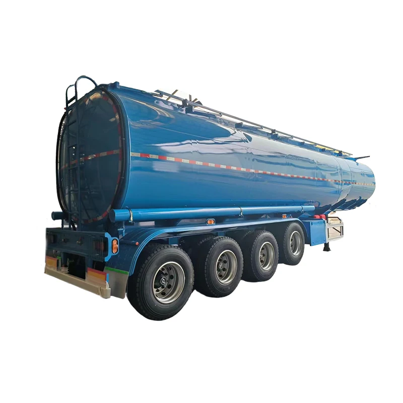 4 Axle 45000 50000 60000 Liters Petrol Gasoline Diesel Fuel Oil Tank Truck Semi Trailer