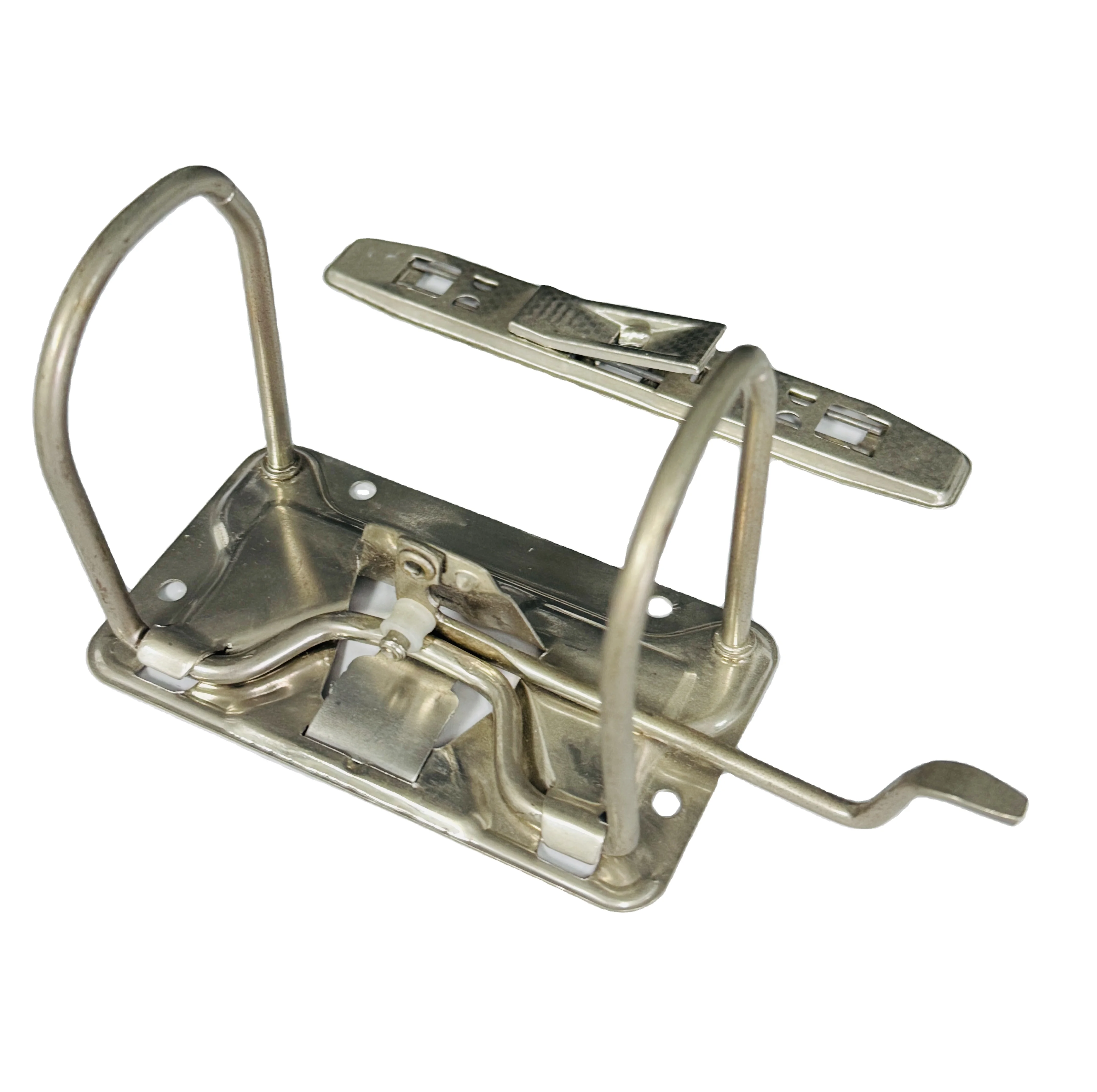 Dongguan Eco-Friendly Metal Lever Arch Box File Clip with 122MM Plastic Compressor Bar Custom Logo Folder