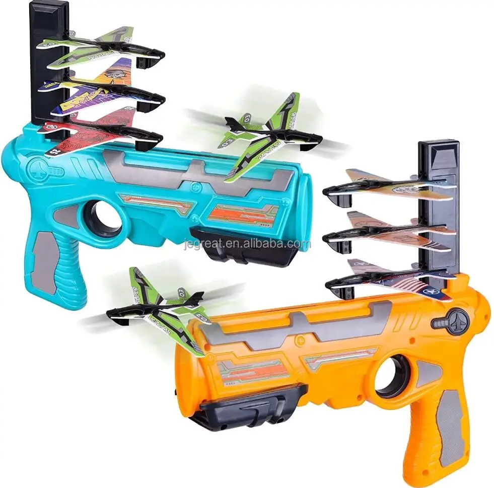Airplane Launcher Toys  Glider Catapult Plane Outdoor Flying Toy gun
