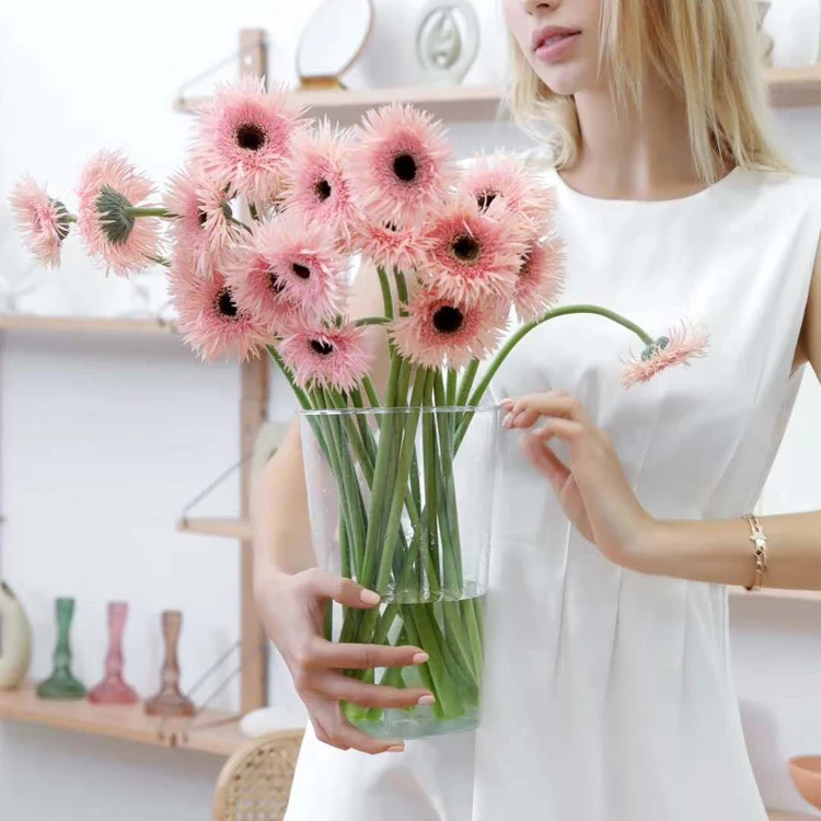Ваза с цветами для дома или свадьбы, нехрупкая пластиковая прозрачная ваза с цветами 15 '* 8,3' * 6,3 ', акриловая ваза с цветами