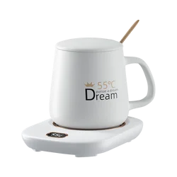 Hot Sale Portable USB smart digital display modern coffee mug with heater