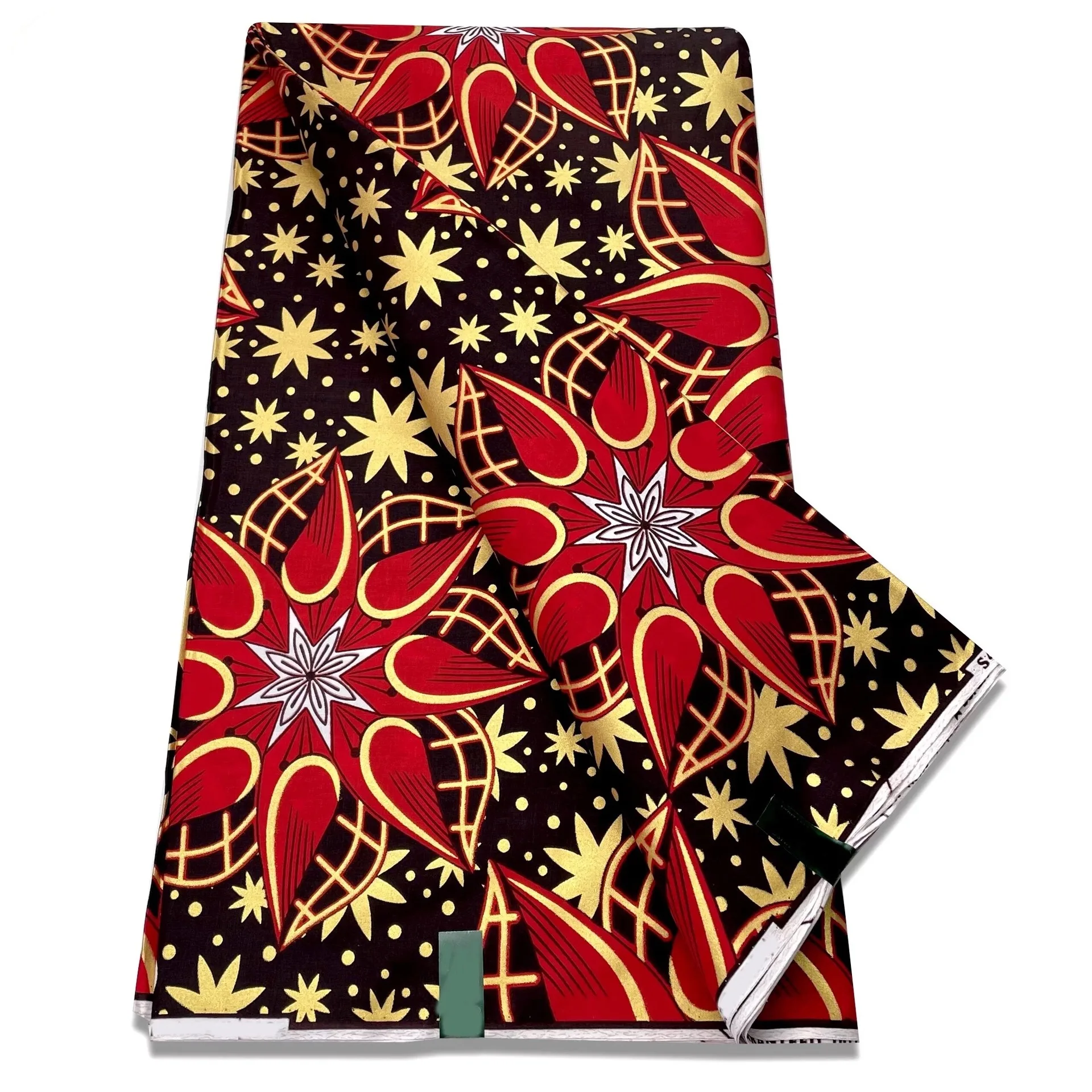 African Wax Fabric 100% Cotton printed wholesales Ankara Wax Fabric