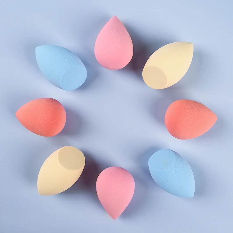 Dropshipping 8 Pcs Makeup Sponge Set Foundation Blending Beauty Sponge for Liquid Cream and Powder Multi colored Makeup Sponges