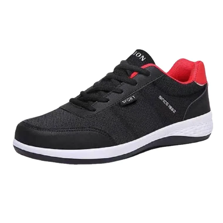 Fashion comfortable custom logo unique leather breathable soft Pu casual sports shoes for men
