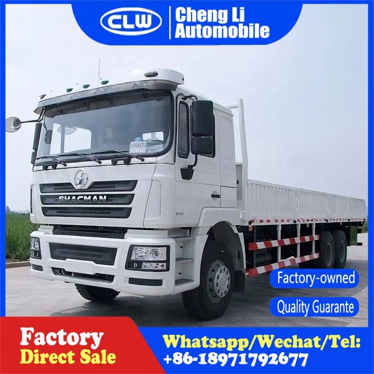 Factory Price Cargo Van Trucks 6x4 Shacman Fence Box Transport Truck