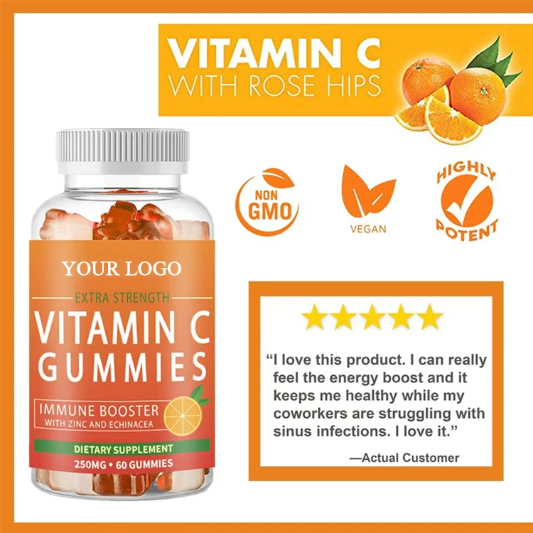 Hot selling Gummy Candy Vitamin C Gummies Vc Supplement with low price