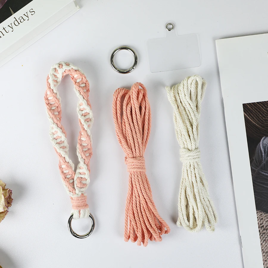 Handmade DIY Keychains Macrame Kit With Tutorial For Beginner Boho Chain Custom Lanyard Factory Price Manufacturer Supplier