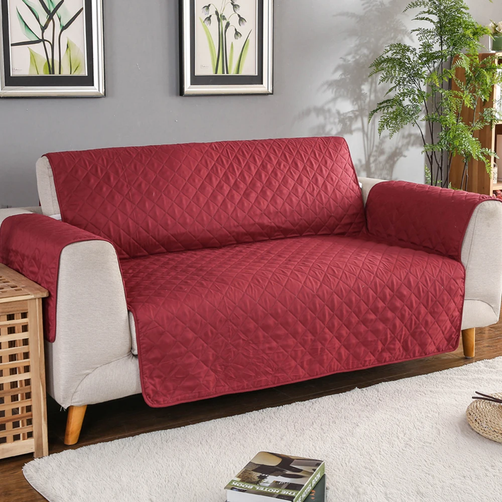 Amazon Hot Selling Simple Fitted 1/2/3 Seat Anti-Scratch Sofa Cover for Cats