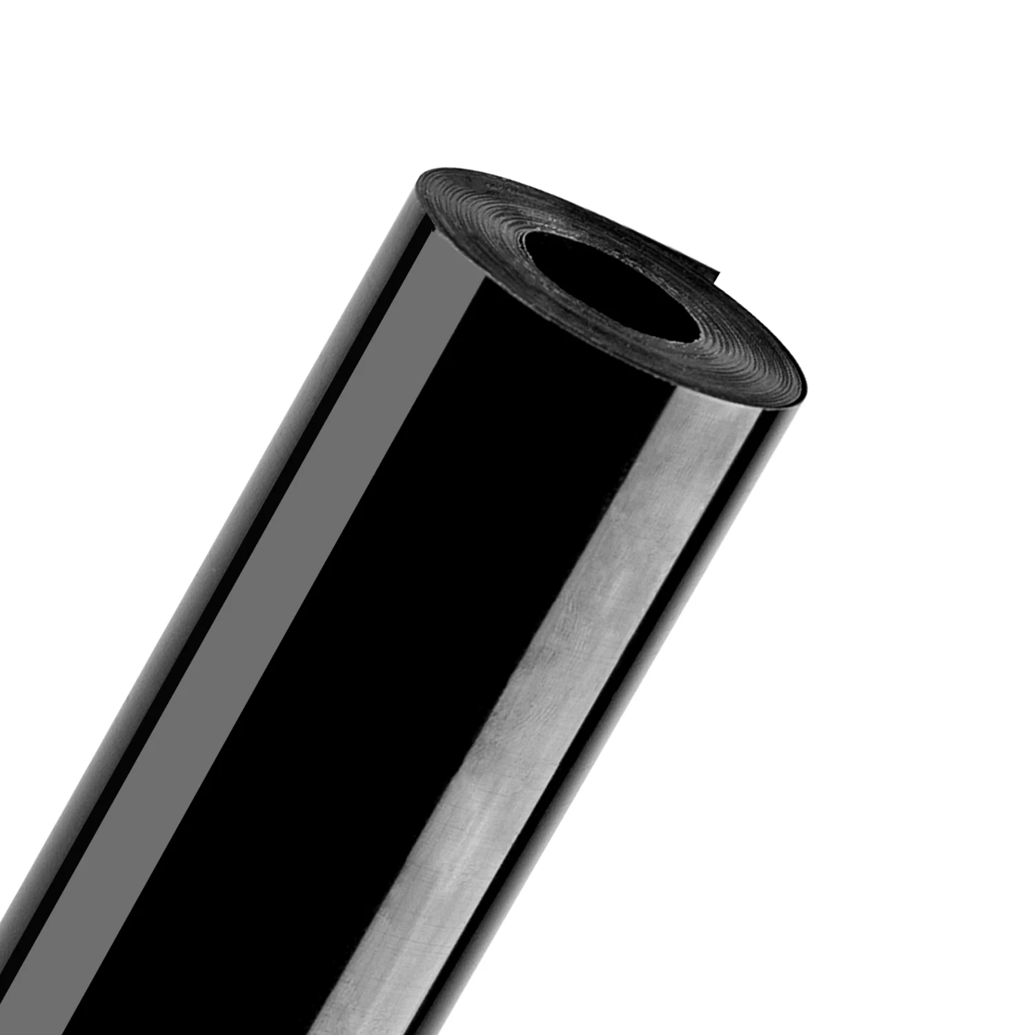 Nicapa Iron On Black Rolls HTV Film Heat Transfer Vinyl for DIY Clothing T Shirts 12 Inch by 15 Feet