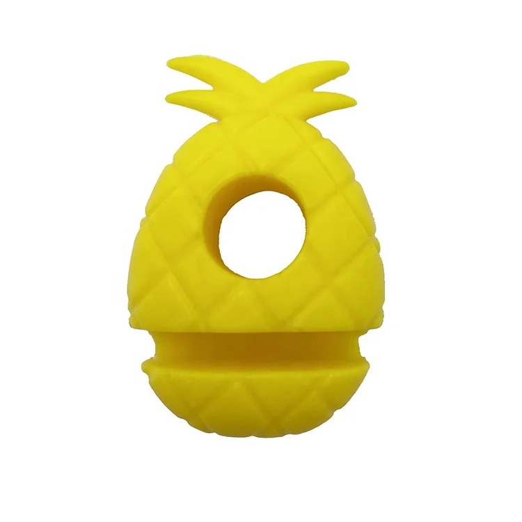 
TT059 Customized design silicone straw in pineapple shape straw holder mold 