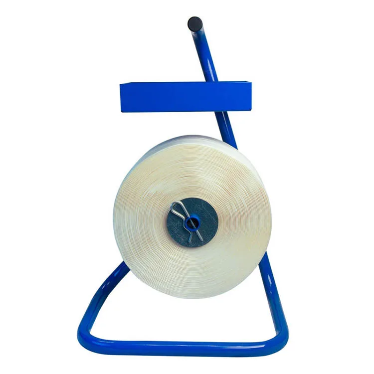 JH-Mech Industrial Strapping Dispenser For Poly Strapping With Spacious Tray Sturdy Handheld Heavy-Duty Strapping Band Dispenser