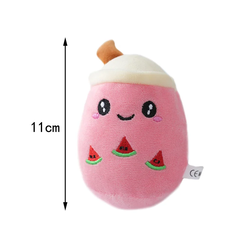 Hot Selling Stuffed Milk Tea Cup Plush Toy Keychain Pendant with Bubble Style Popular for Its Attractive Charm