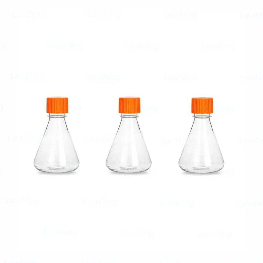 Lab consumables Custom Flasks Factory Supply TC Treated PETG 125ml Conical Flask