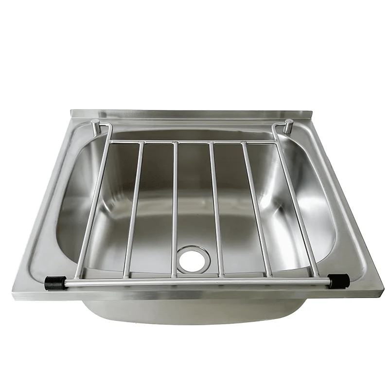 304 stainless steel medical table mop wash basin wall mounted floor mounted mop sink