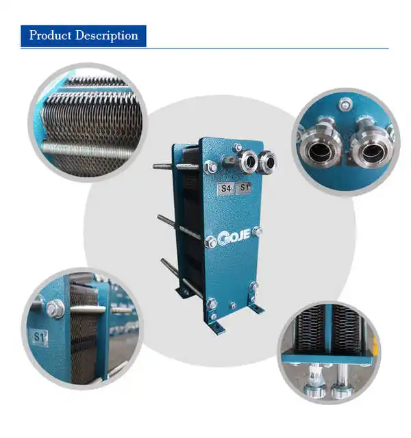 Industrial cooling gasket plate heat exchanger