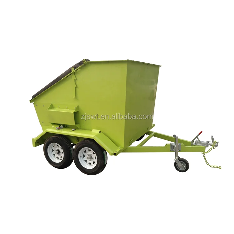 New type of garbage box trailer for clean up and transport garbage