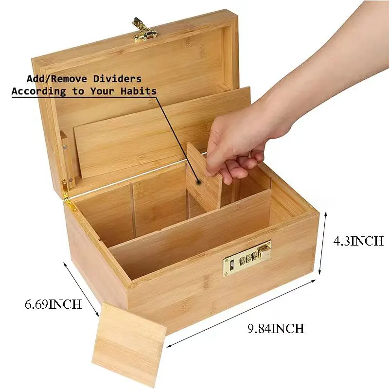Custom Smoking Accessories Kit Herb Stash Box with Grinder Cigar