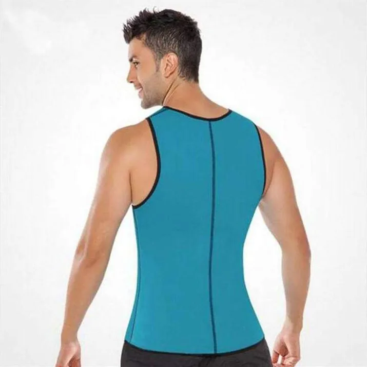 Workout Tank Top Men Slimming Body Shaper Neoprene Sweat Vest
