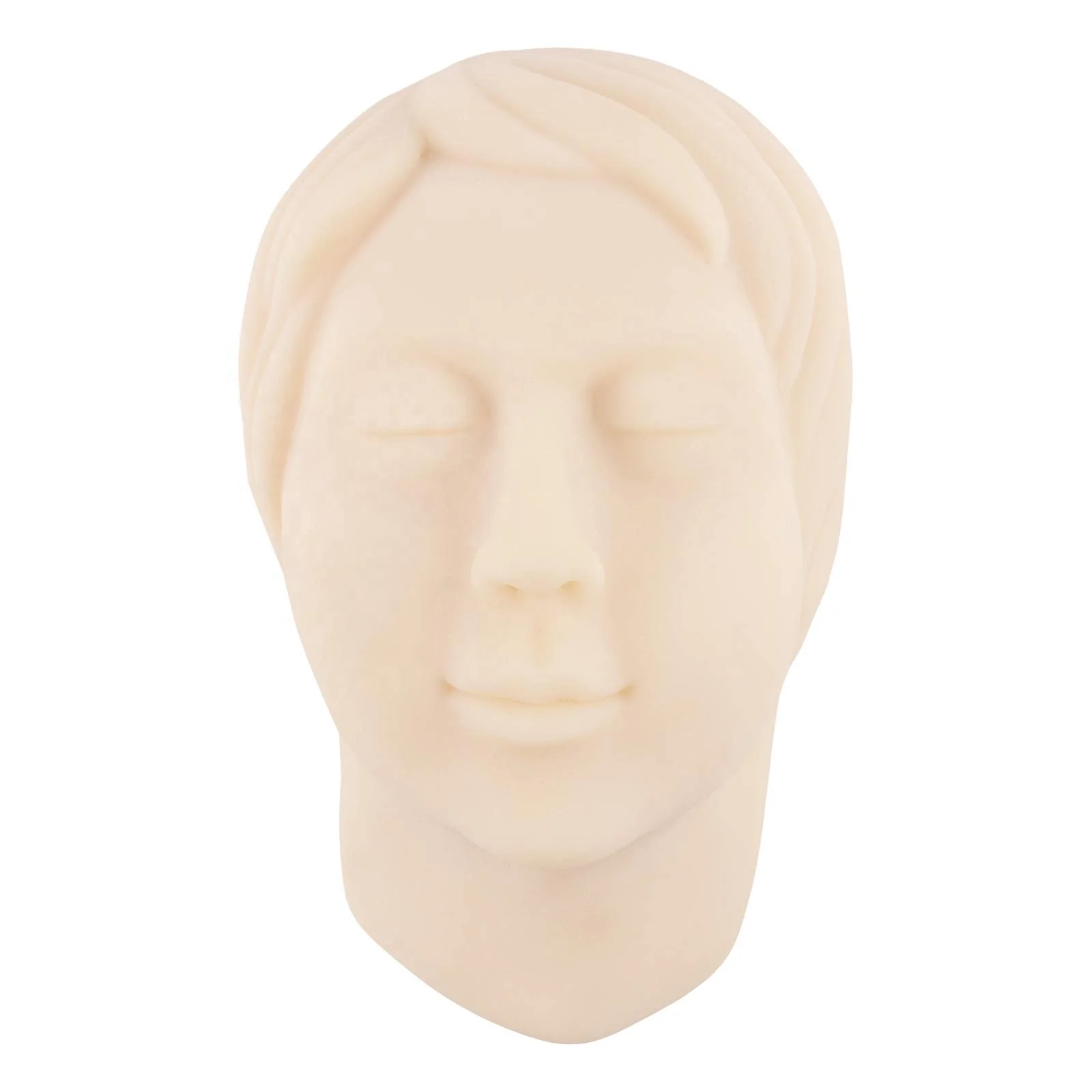 Injection Training Silicone Mannequin Face Model Head Model for Micro-Plastic Teaching, Practice Training to Medical Student, Do