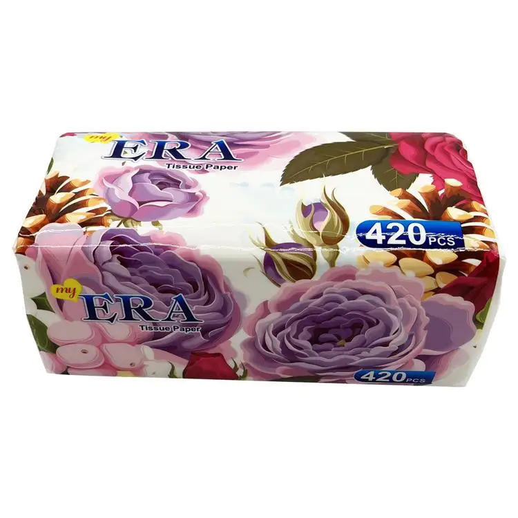 100% Virgin Wood Pulp High Quality Tissue Paper Facial Tissues Hot Sell Custom Tissue Paper Napkin In Myanmar