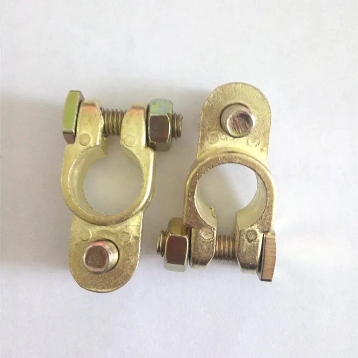 Brass Connectors 2PCS Quick Release Disconnect Car Positive Negative Battery Terminal