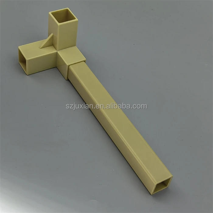 plastic elbow connector for square PVC tube
