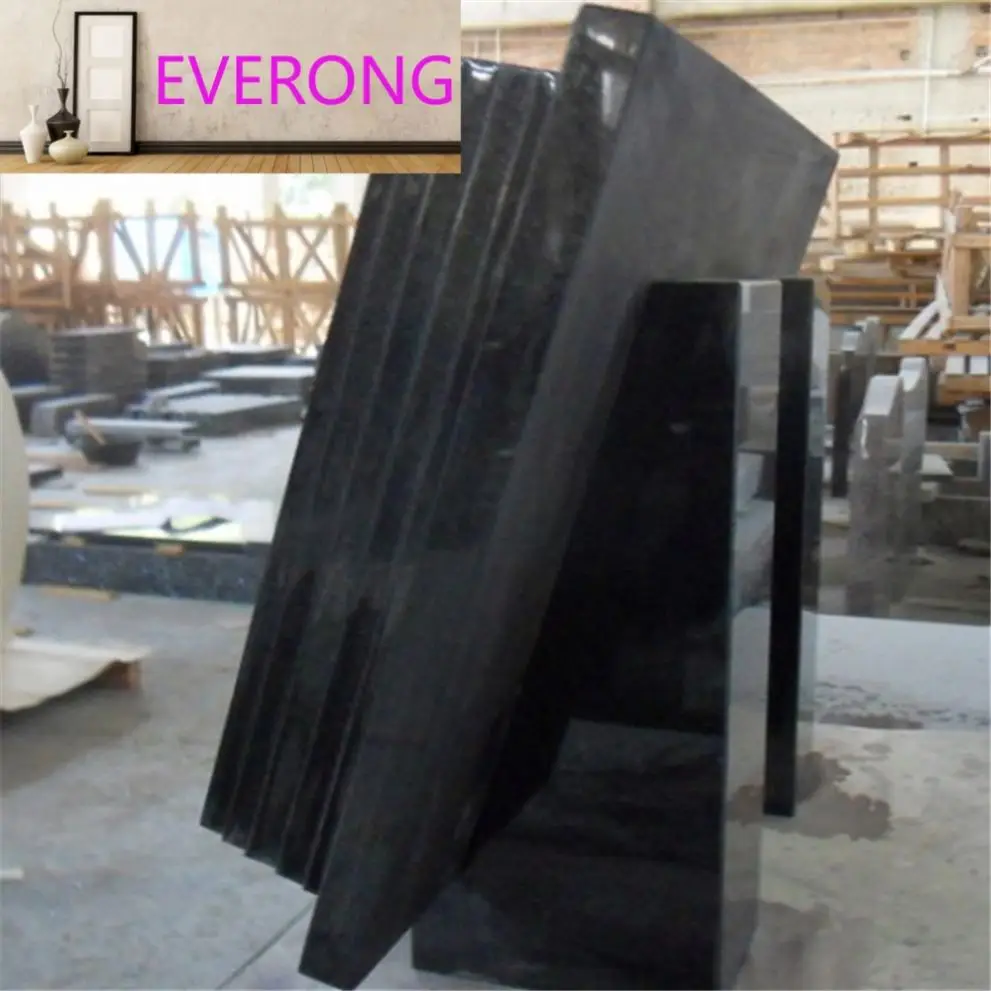 Affordable Black Granite Open Book Shape Tombstones and Monument for Graves Wholesale