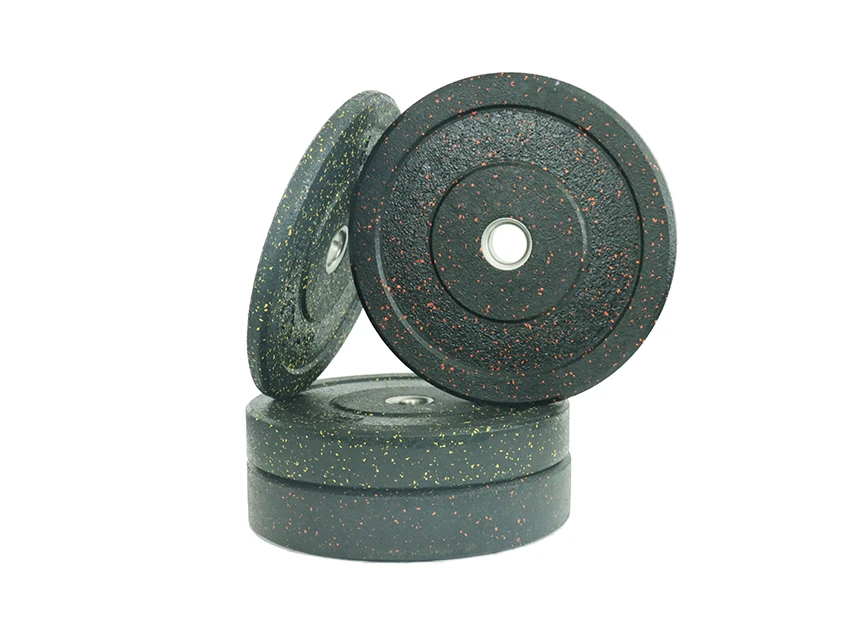 Weight lifting Environment-friendly cement rubber weights plate New crumb rubber bumper plate for men 50.4-50.6mm collar opening