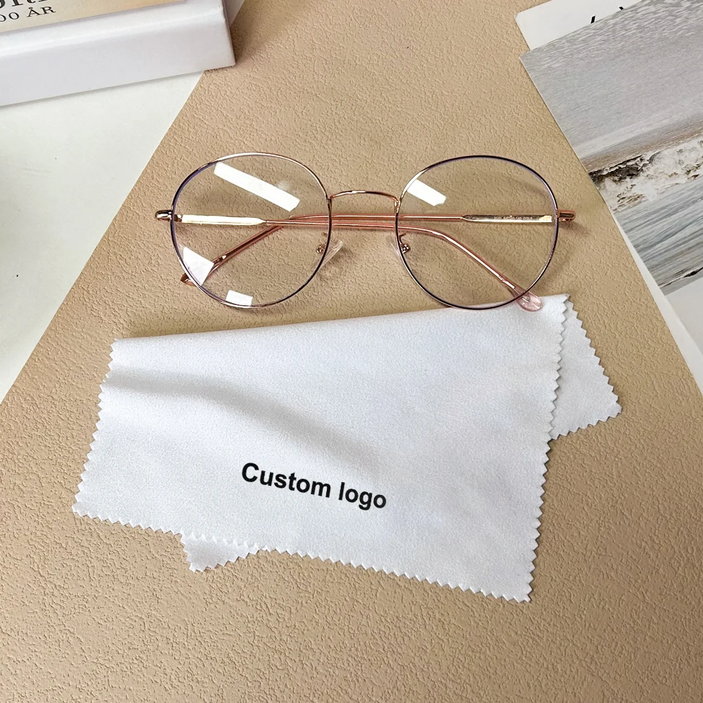 Custom Logo Printed Drawstring Sunglass Bags For Eyeglasses Sunglasses Jewelry Package Microfiber Pouch