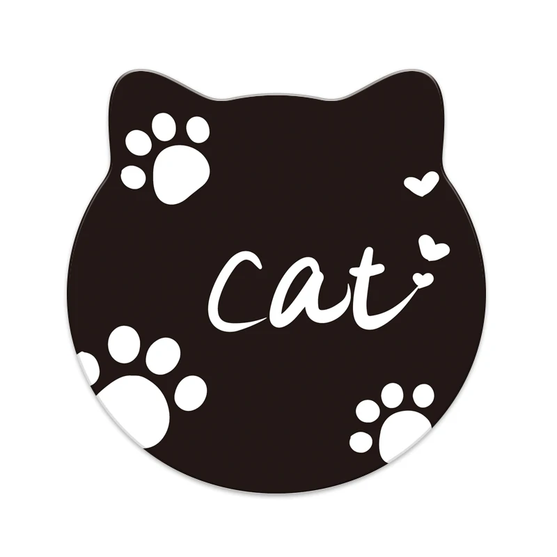Kitty Shape Customized Diatomite Cup Coaster