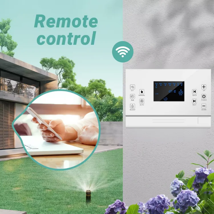 Smart Home Appliance 8 Zones WiFi Hose Timer Automatic Irrigation Water Sprinkler Controller