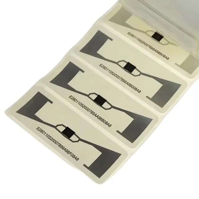 860~960 MHz RFID Tag Passive Coated Paper 128Bit Uhf rfid Label for Library Management