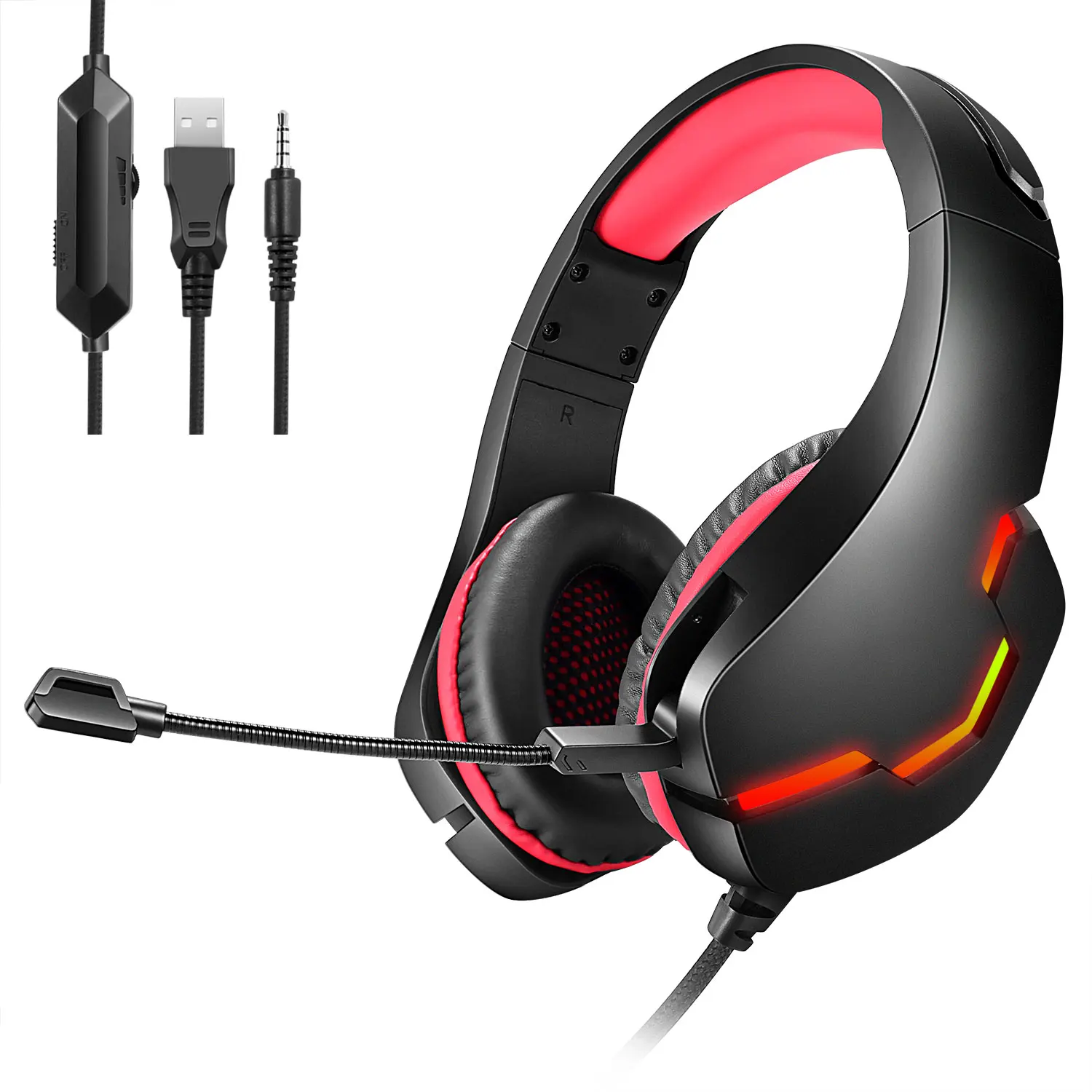 2020 headphone usb best microphone ps 5 7.1 gamers call center usb ps4 wired pc headphones gaming headset
