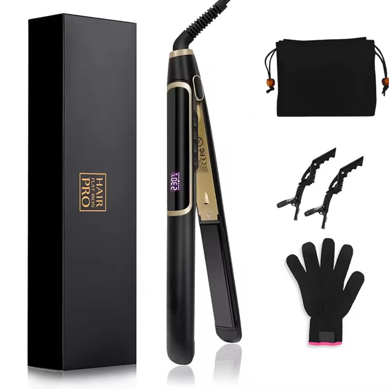 450F planchas de cabello Утюги титановые пластины 2 в 1 Volums выпрямление волос завивающий утюжок для выпрямитель таможенных
