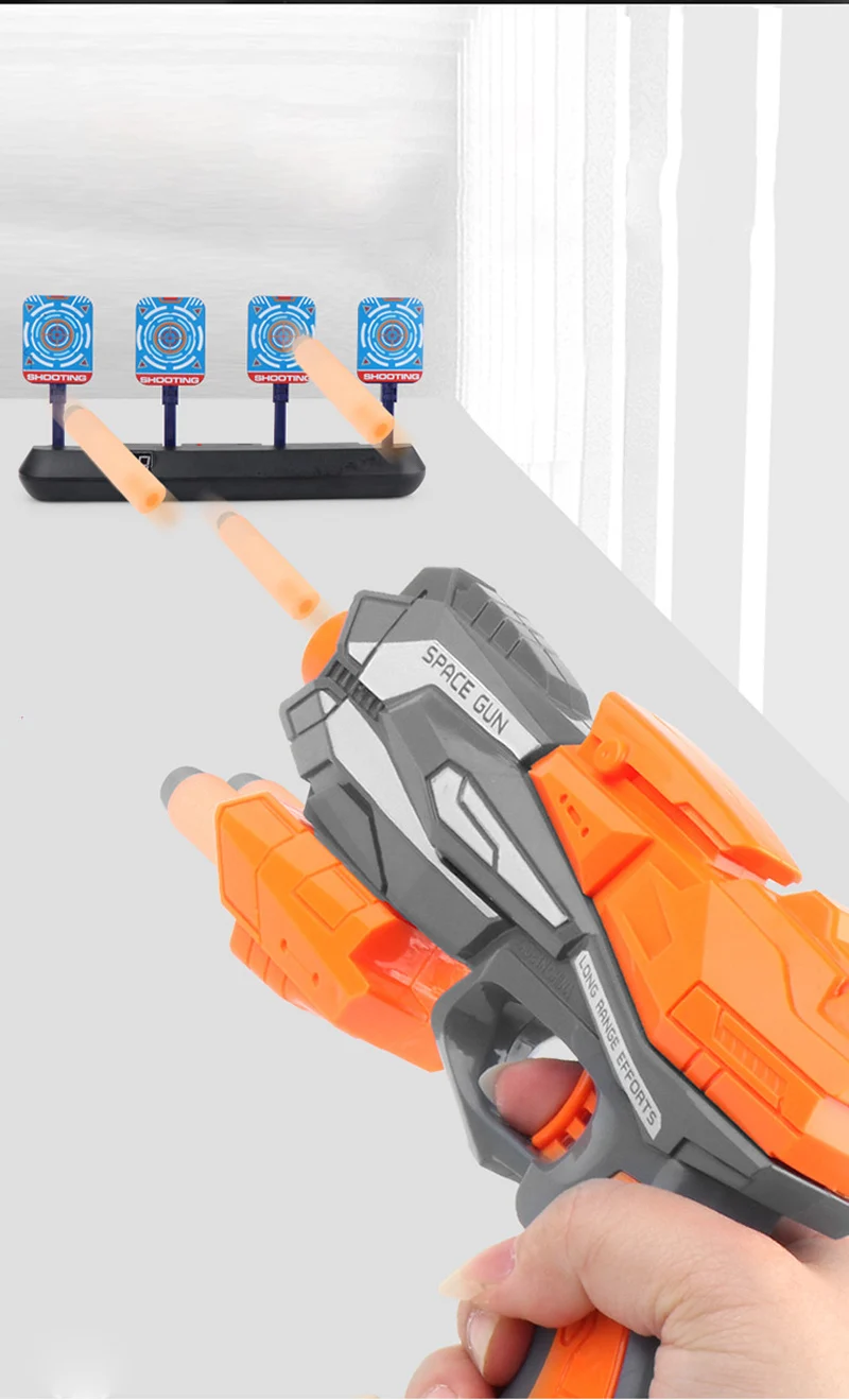 KIDS present educational toys  Manual Soft Bullet Gun with 5PCS Refill Soft Foam EVA Darts for children Gun Toy  (HB67)