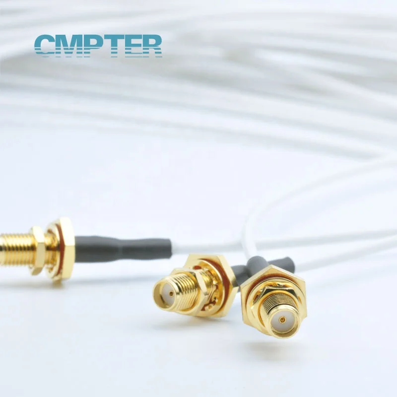 SMA connector female waterproof bulkhead SMA Female crimp RG188 Cable,  sma female connector