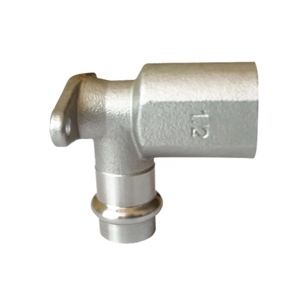 Plumbing materials stainless steel threaded SS304 SS316 Sanitary pipe fittings Union Elbow for water supply