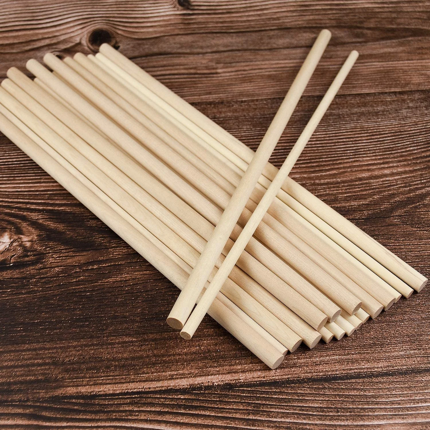wholesale custom High quality Unfinished Natural Wood Craft Dowel Sticks Wooden Dowel Rods for Craft