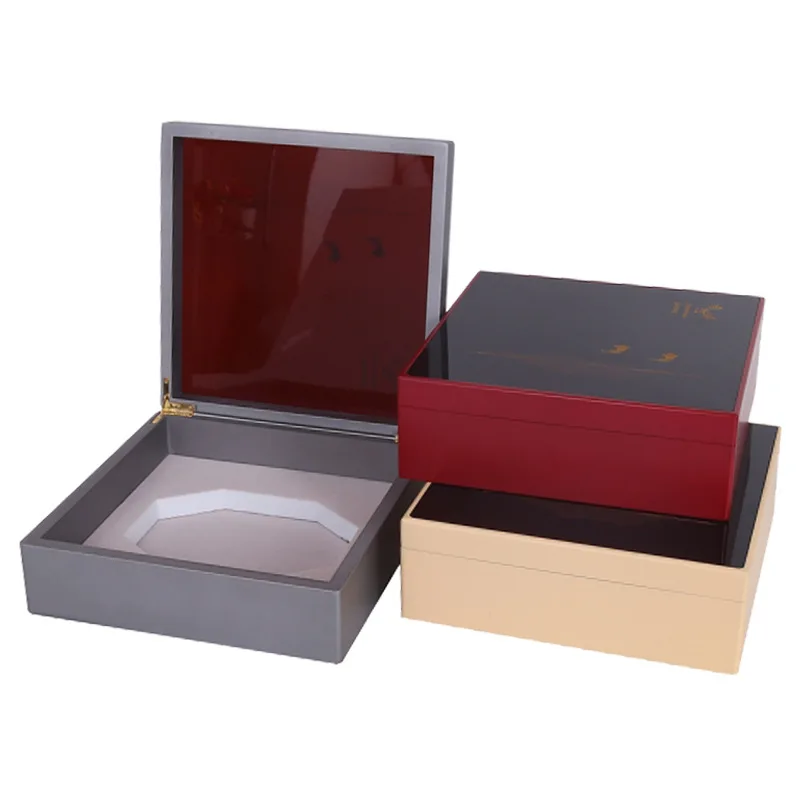 Деревянная чайная коробка, персонализированная чайная коробка, Подарочная квадратная деревянная коробка с крышками для хранения чая на заказ