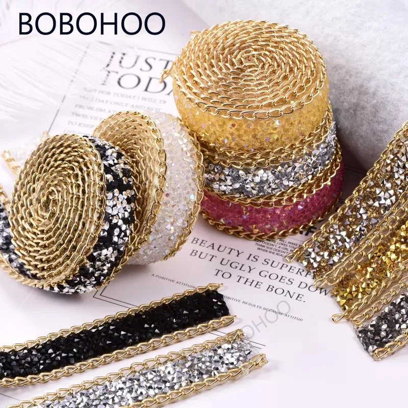 Wholesale 2cm Resin Iron on Rhinestones Mesh Sheets for Rhinestone Clothes Decorations