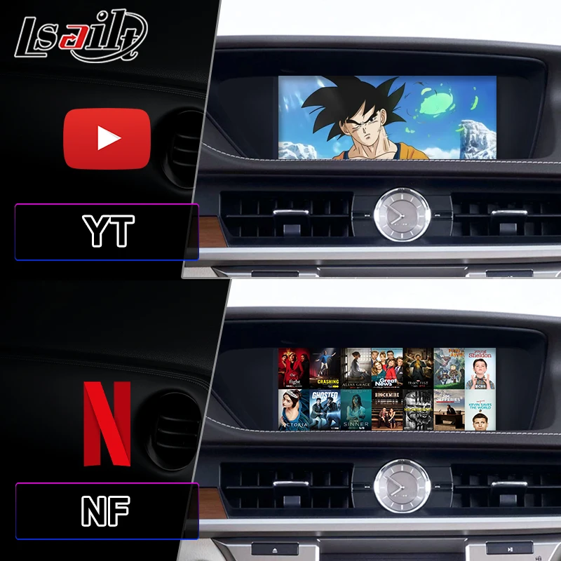 Lsailt CP AA 10.25 Inch Android Car Multimedia Play HD Screen for Lexus ES200 ES250 ES 200 Knob Control 2012-2018