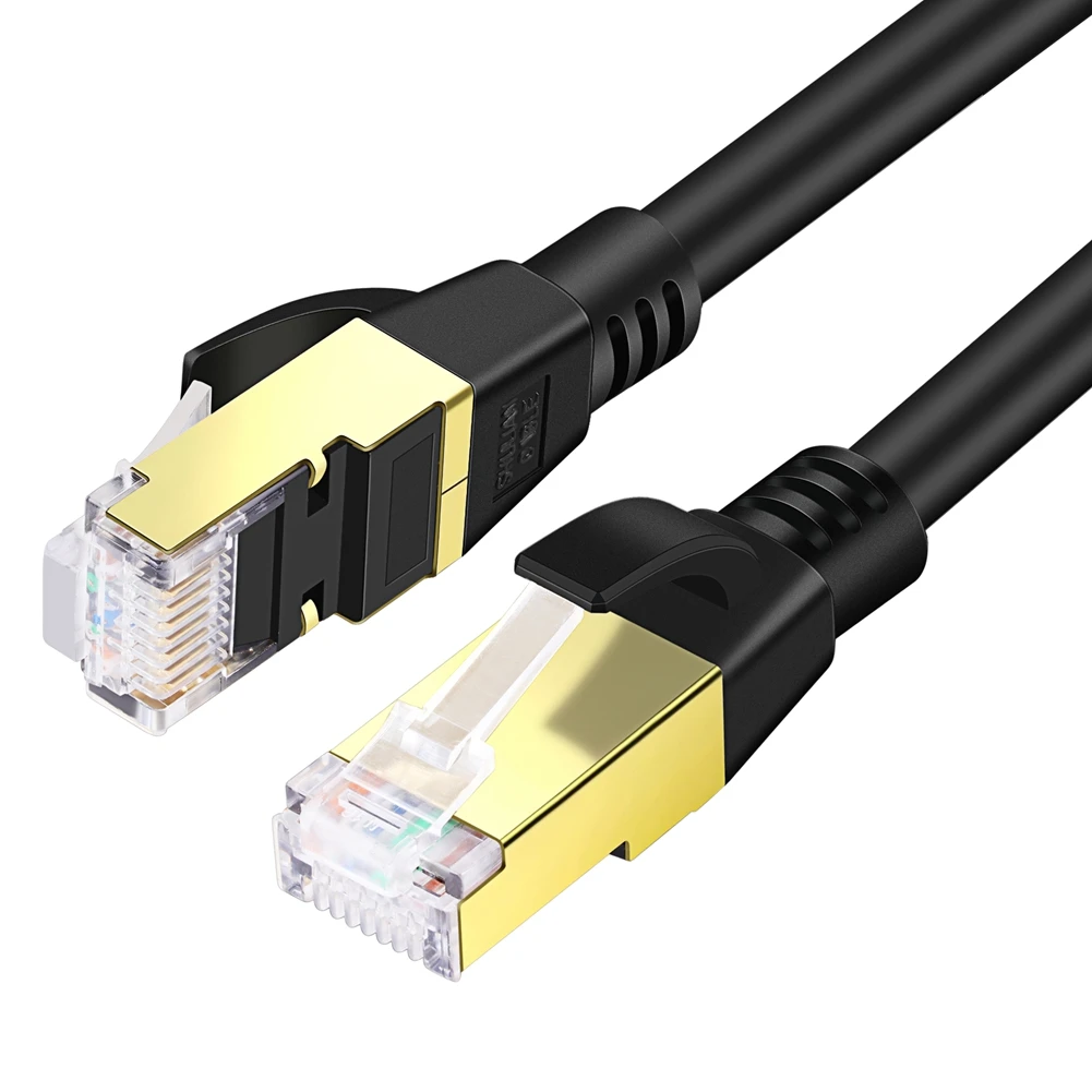 Ethernet-Кабель Cat 8, высокоскоростной, 40 Гбит/с, 2000 МГц, SFTP LAN-провода, Интернет-соединительный кабель с разъемом RJ45 для модема, маршрутизатора, ПК