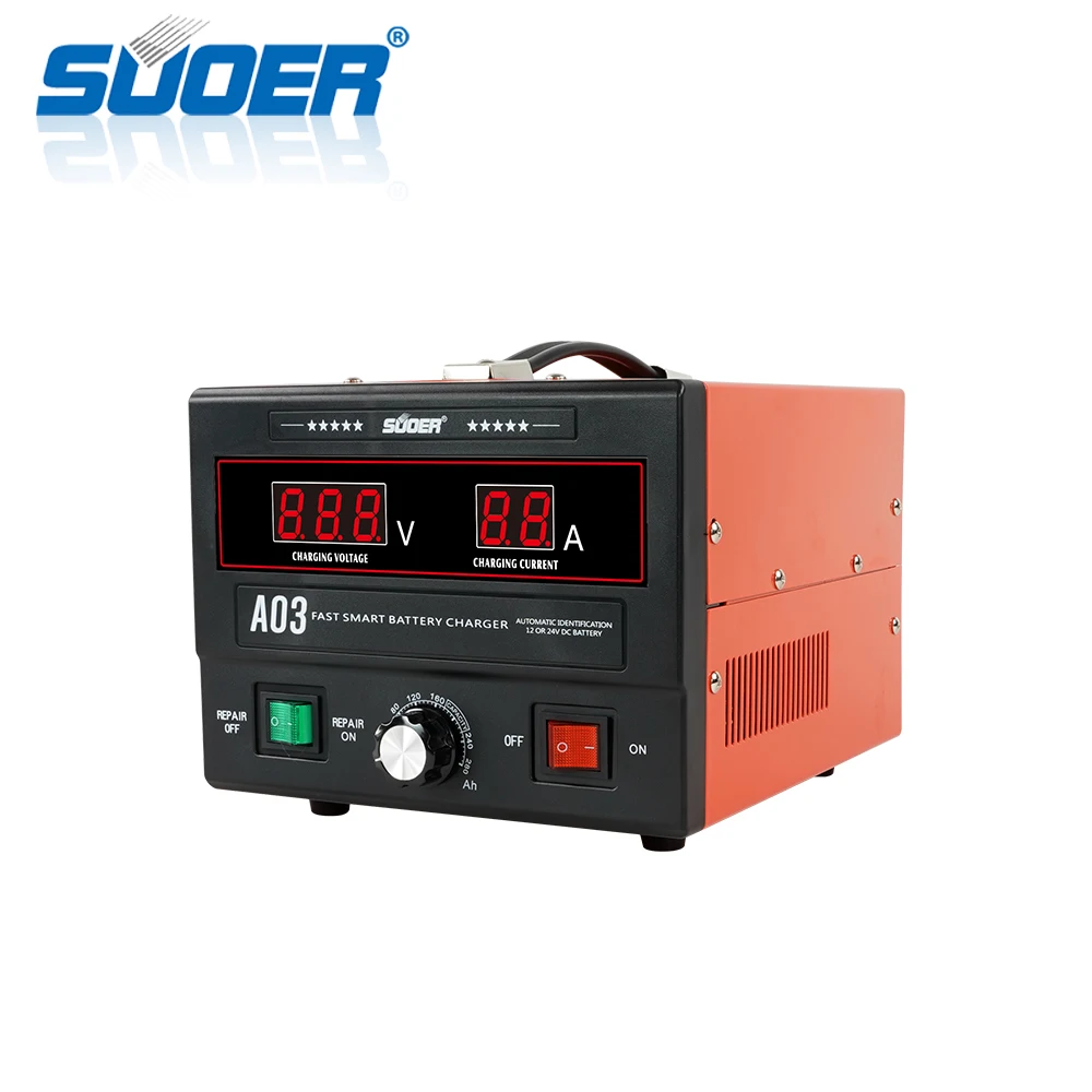 Suoer 3-30A 12V 24V интеллектуальное автоматическое автомобильное зарядное