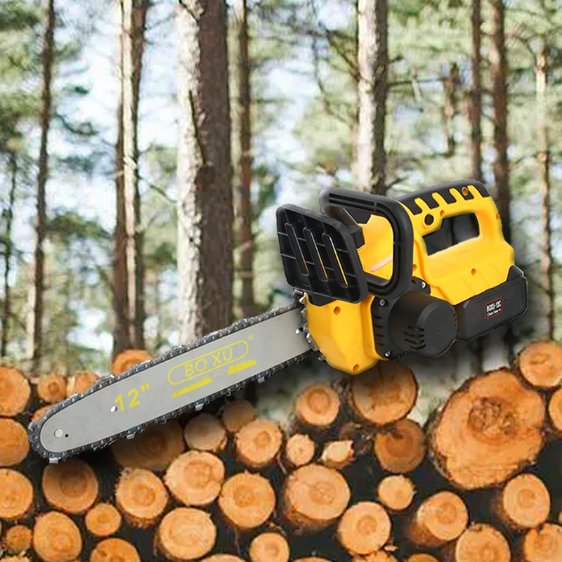 Wholesale Customized 12in Mini Rechargeable Chainsaw 3800r/min Cordless Electric Chainsaw